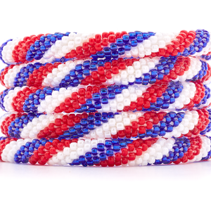 Sashka Co. Extended 8" Bracelet Red / White / Blue Freedom USA Bracelet - Extended 8"