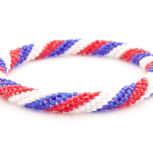 Sashka Co. Extended 8" Bracelet Red / White / Blue Freedom USA Bracelet - Extended 8"