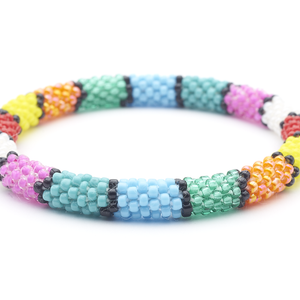 Sashka Co. Extended 8" Bracelet Red / White / Green / Black / Yellow / Orange Rubik's Bracelet - Extended 8"