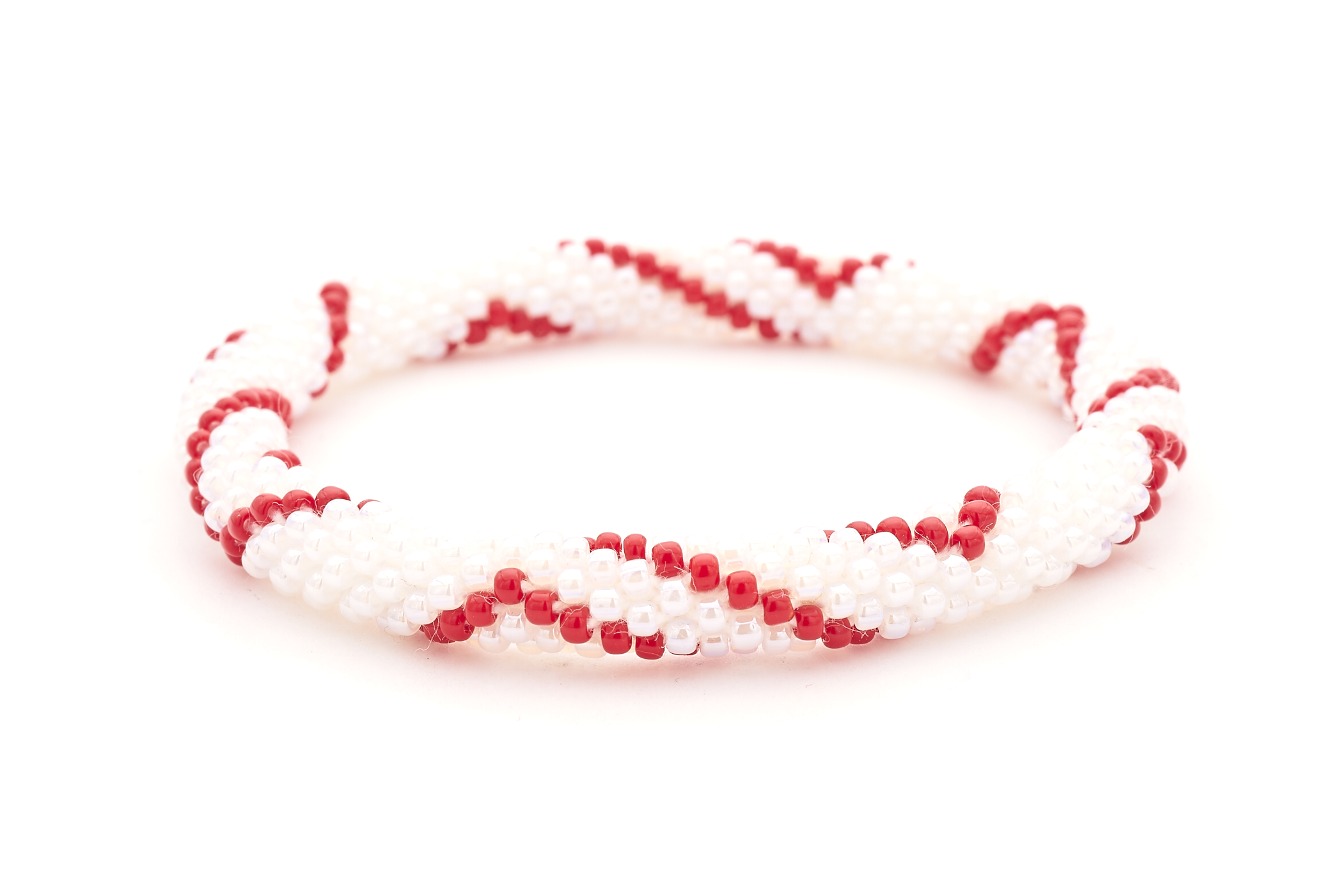 Sashka Co. Extended 8" Bracelet Red / White Red Crayon Bracelet - Extended 8"