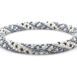 Sashka Co. Extended 8" Bracelet Silver / Clear / Black Silver Starlit Bracelet - Extended 8"