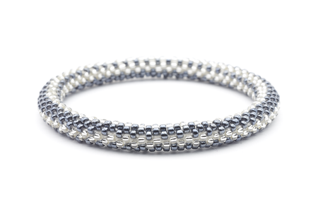 Sashka Co. Extended 8" Bracelet Silver / Clear Serenity Bracelet - Extended 8"