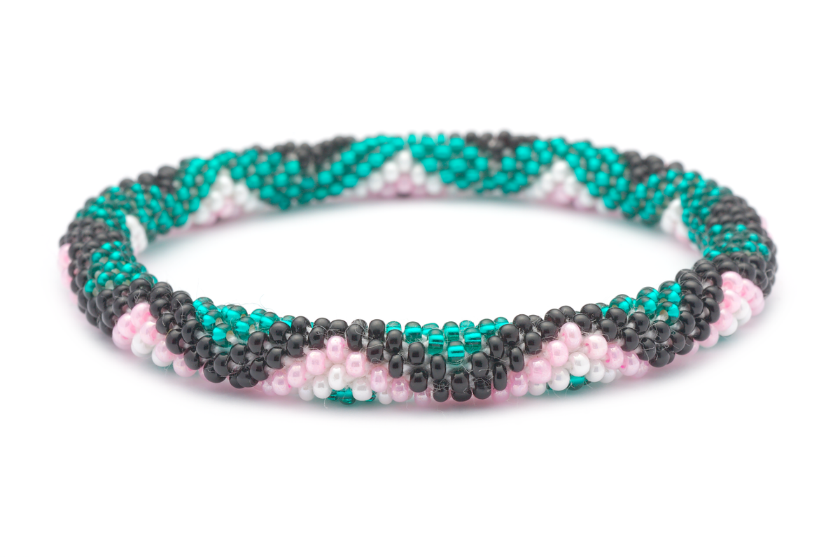 Sashka Co. Extended 8" Bracelet Teal/Black/Pink/White Limited Edition Bracelet - Extended 8"