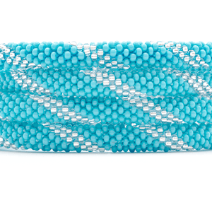 Sashka Co. Extended 8" Bracelet Turquoise/Clear Wave Surfer Bracelet - Extended 8"
