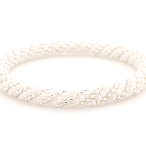 Sashka Co. Extended 8" Bracelet White / Clear Blizzard Bracelet - Extended 8"