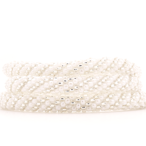 Sashka Co. Extended 8" Bracelet White / Clear Blizzard Bracelet - Extended 8"
