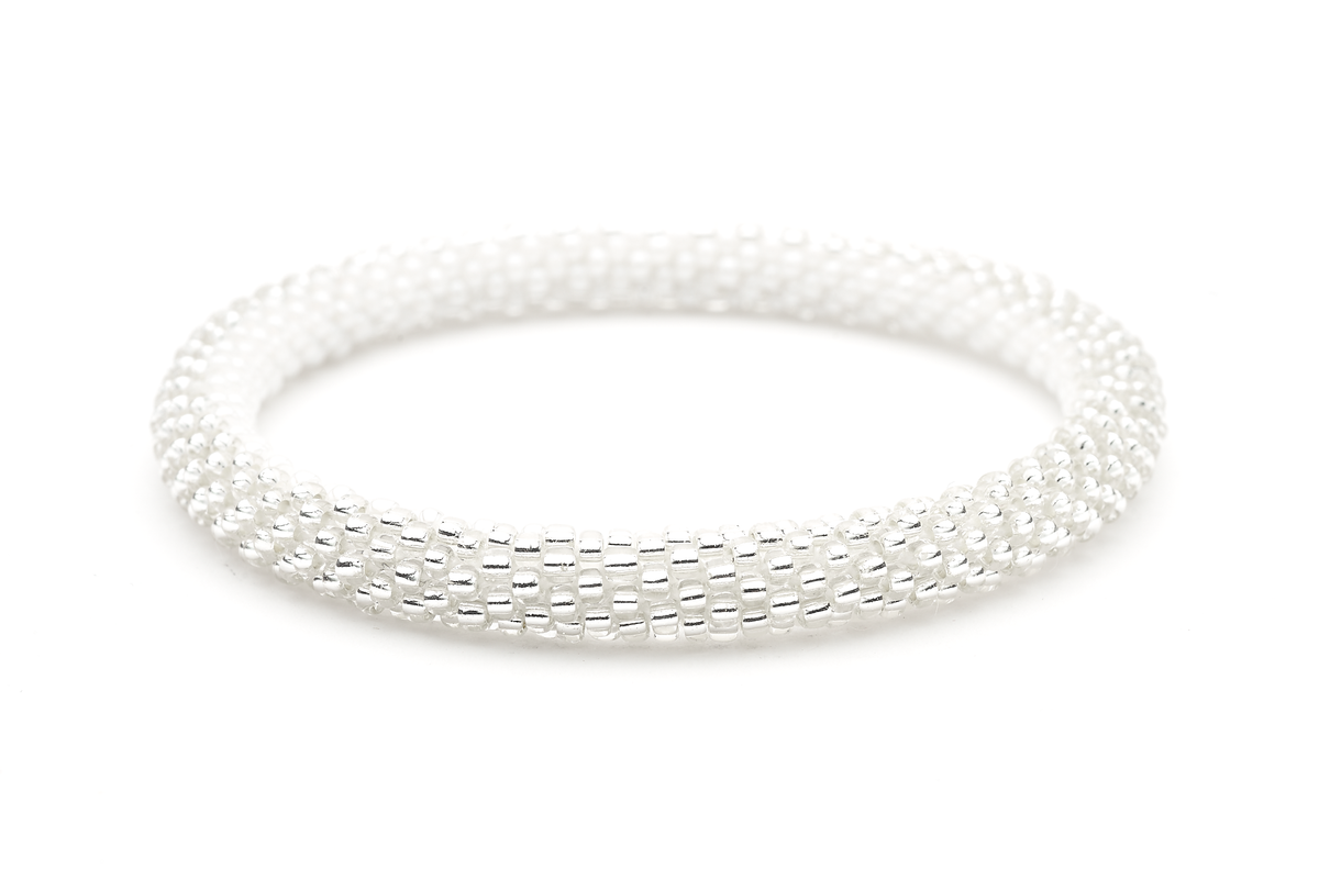 Sashka Co. Extended 8" Bracelet White/Clear Diamond Frost Bracelet - Extended 8"