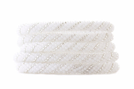 Sashka Co. Extended 8" Bracelet White/Clear Simply Elegant Bracelet - Extended 8"