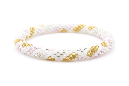 Sashka Co. Extended 8" Bracelet White / Gold / Clear / Silver / Rose Gold Beautiful Day Bracelet - Extended 8"
