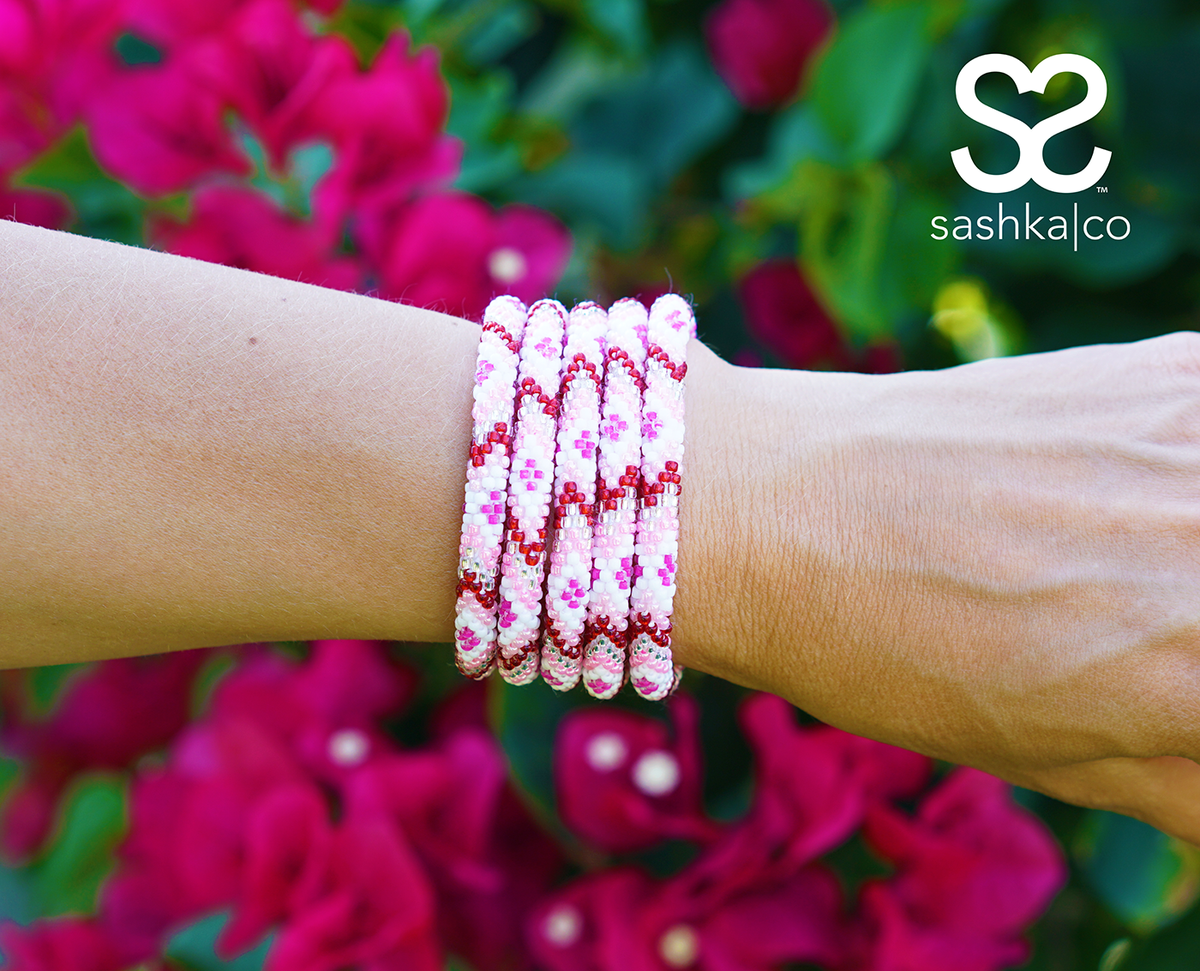 Sashka Co. Extended 8" Bracelet White / Pink / Red / Clear $5 HIDDEN BRACELET - Extended 8" CODE: HIDDEN