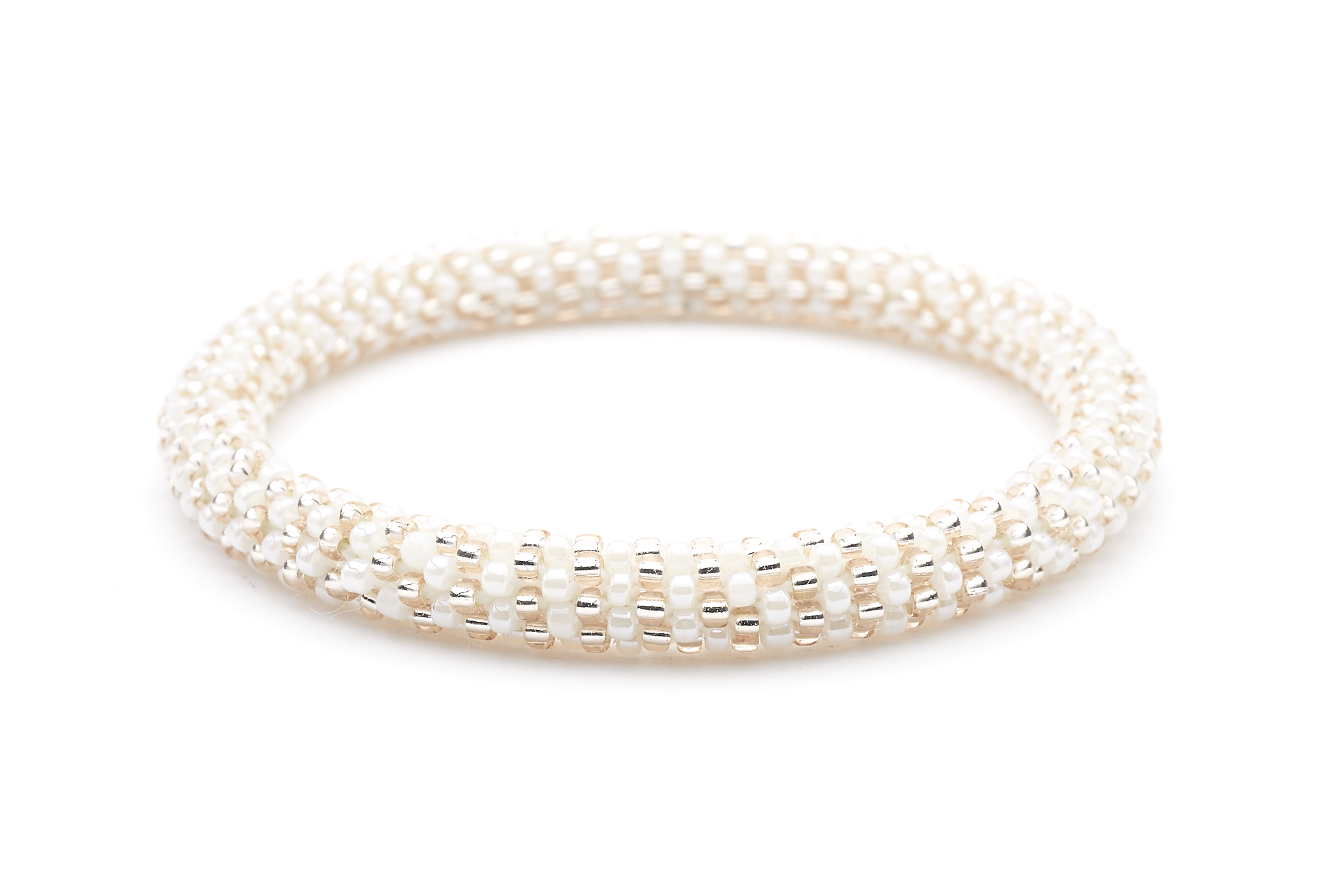 Sashka Co. Extended 8" Bracelet White / Rose Gold Family Bracelet - Extended 8"