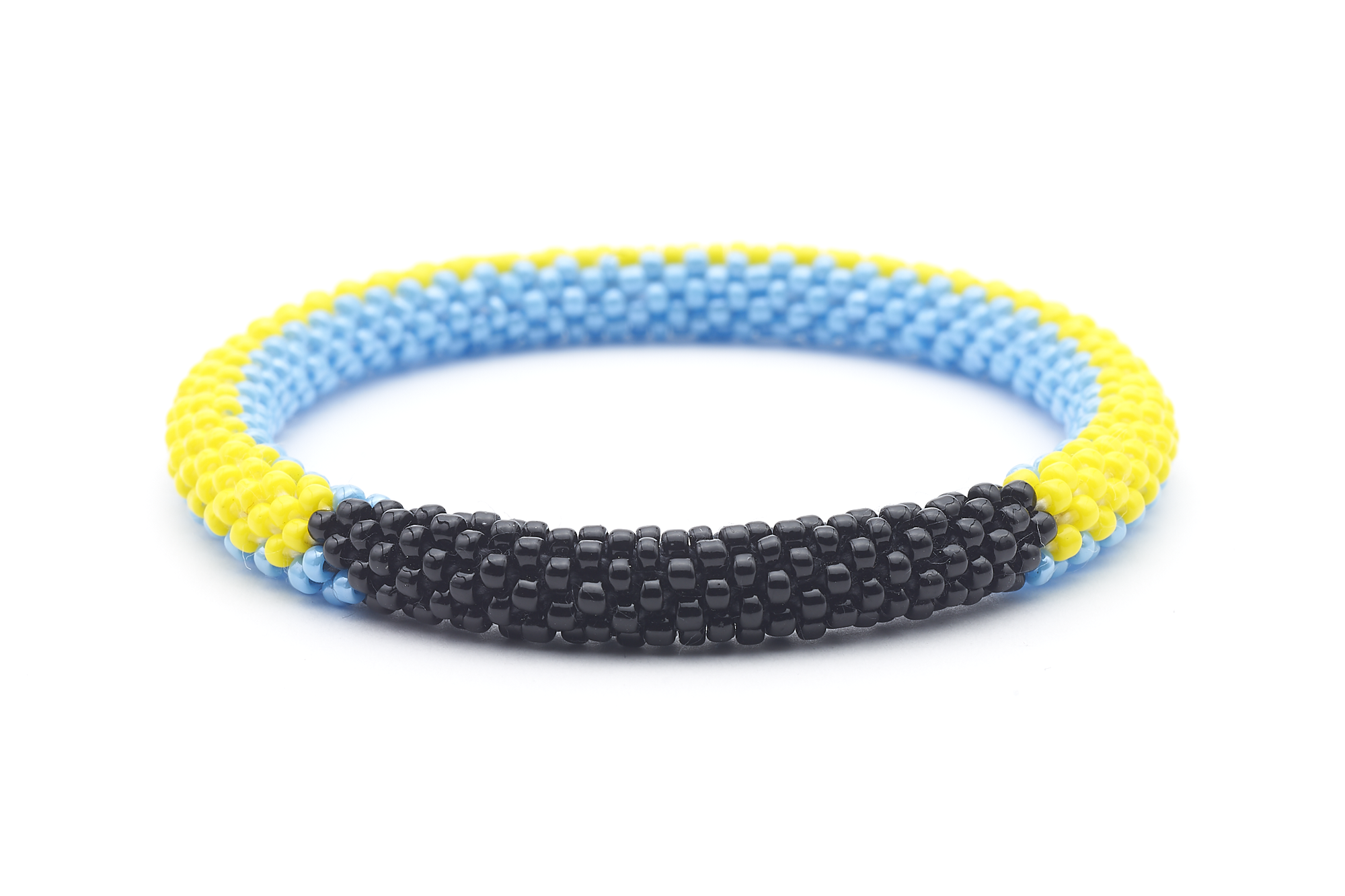 Sashka Co. Extended 8" Bracelet Yellow / Black / Turquoise Bahama Relief Bracelet - Extended 8"