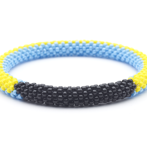 Sashka Co. Extended 8" Bracelet Yellow / Black / Turquoise Bahama Relief Bracelet - Extended 8"