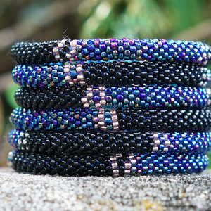 Sashka Co. Kids Bracelet Black / Clear / Iridescent / Silver Going Out Bracelet - Kids