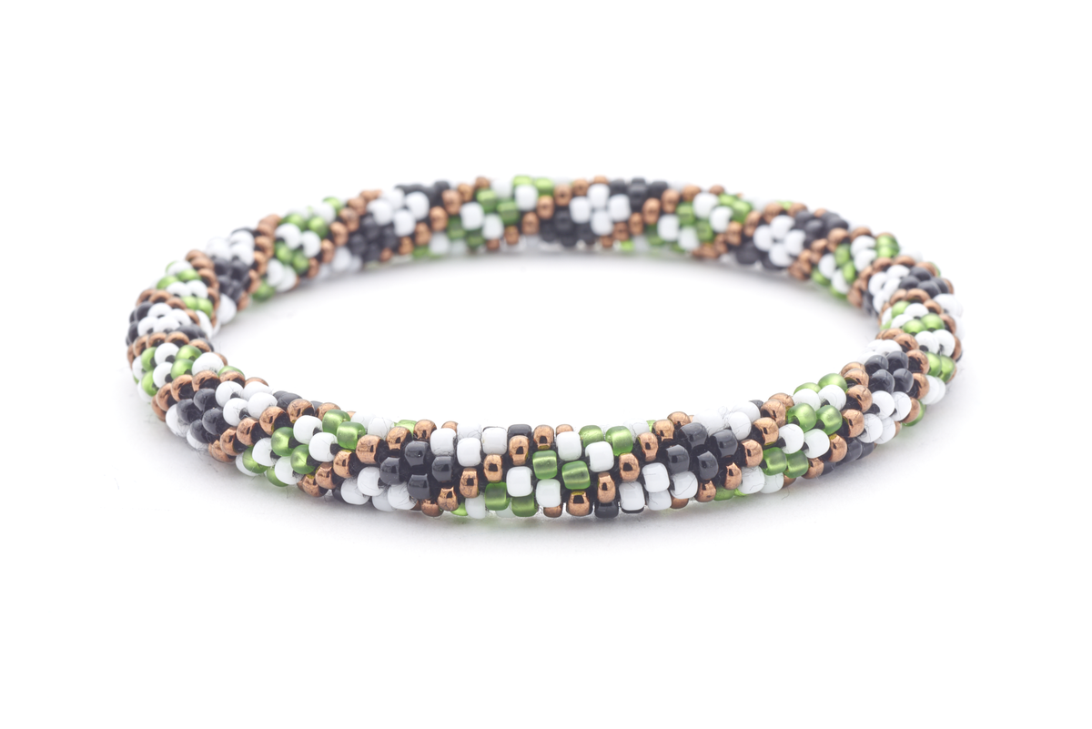 Sashka Co. Kids Bracelet Black / Green / White / Brown Rocky Garden Bracelet - Kids