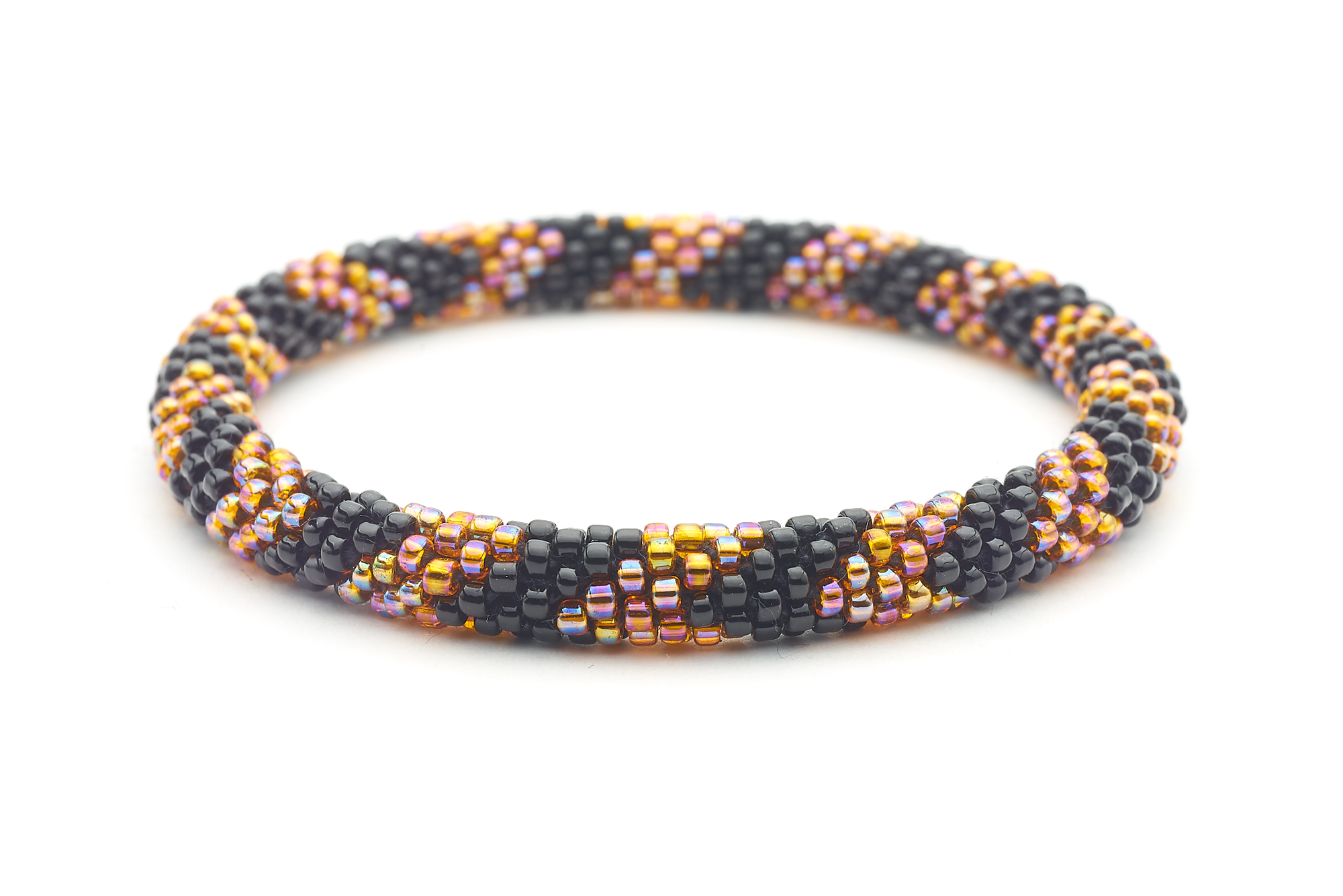 Sashka Co. Kids Bracelet Black / Iridescent Orange Hallow's Night Bracelet - Kids