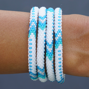 Sashka Co. Kids Bracelet Blue / Turquoise / White / Clear Salt Water Bracelet - Kids