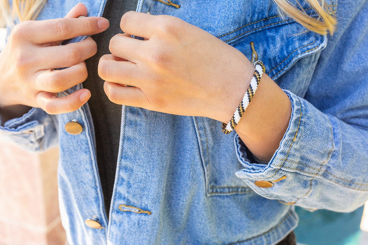 Sashka Co. Kids Bracelet Gold / White / Black Bayou Bracelet - Kids