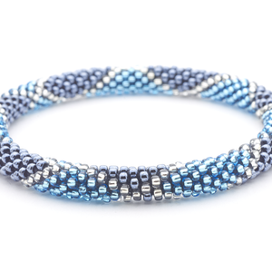 Sashka Co. Kids Bracelet Light Blue / Dark Silver / Clear Limited Release Bracelet -Kids