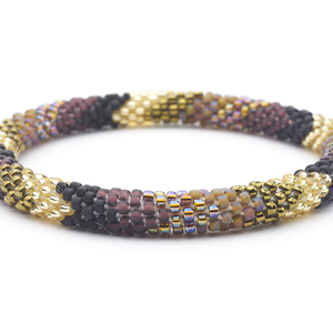 Sashka Co. Kids Bracelet Matte Black / Matte Purple / Mixed Brown / Gold Night Out Bracelet Kids