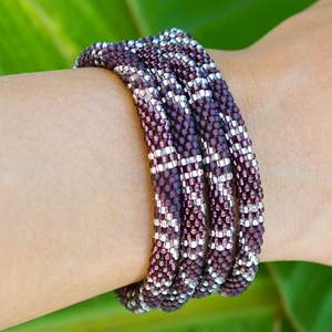 Sashka Co. Kids Bracelet Mixed Purple / Clear Merlot Bracelet - Kids