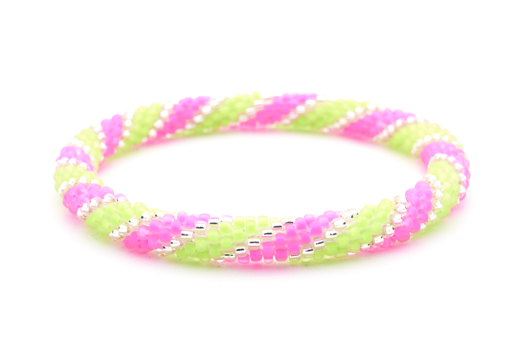 Sashka Co. Kids Bracelet Neon Pink / Neon Green Neon Swirl Bracelet - Kids
