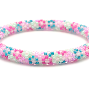 Sashka Co. Kids Bracelet Pink/Blue Flower Girl Bracelet - Kids