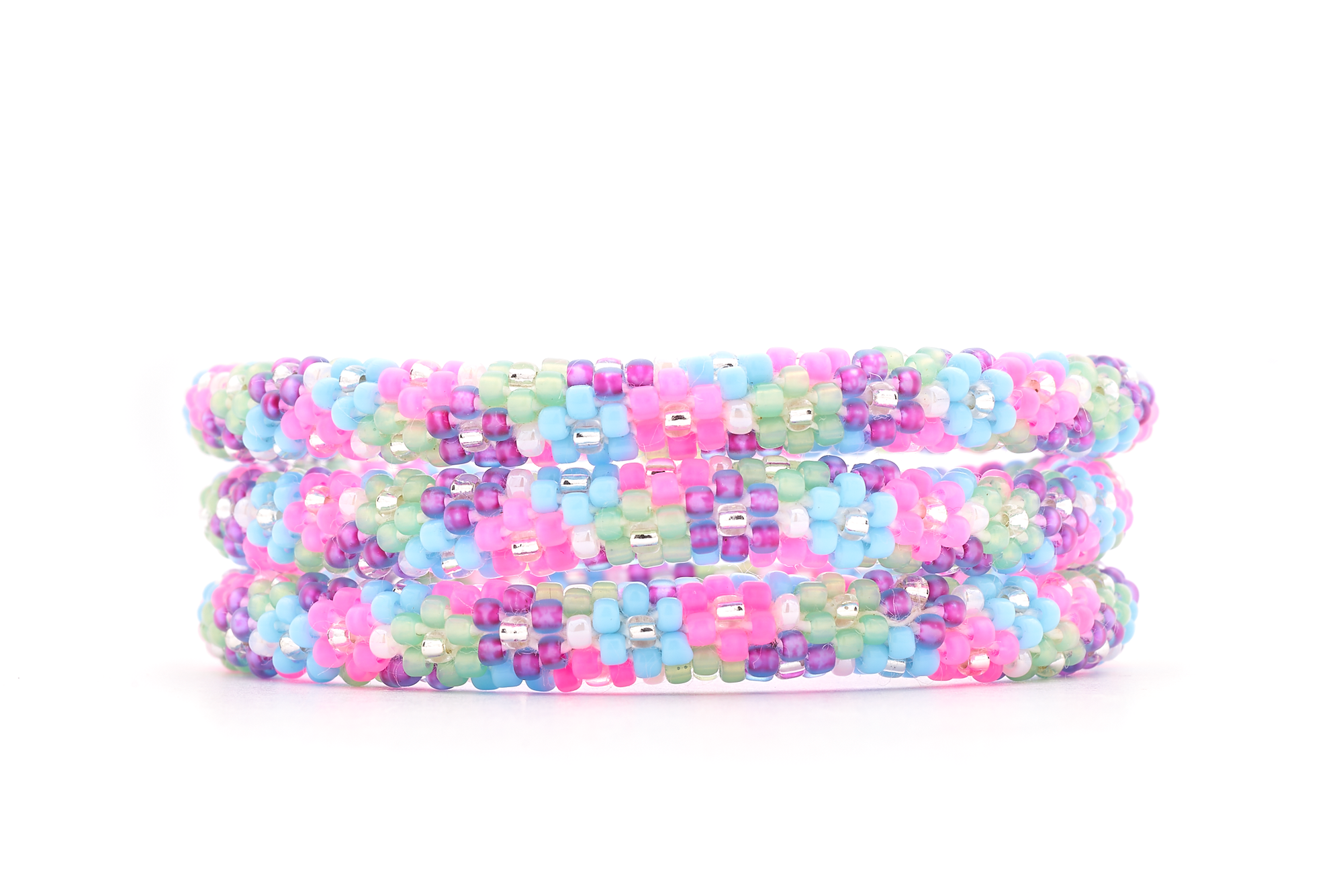 Sashka Co. Kids Bracelet Pink / Purple / Light Blue / Light Green / Clear Flourishing Bracelet - Kids