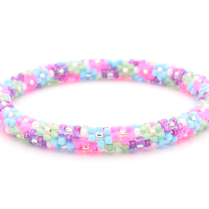 Sashka Co. Kids Bracelet Pink / Purple / Light Blue / Light Green / Clear Flourishing Bracelet - Kids