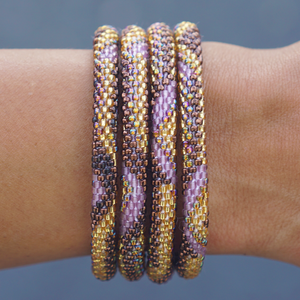 Sashka Co. Kids Bracelet Purple / Bronze/ Gold / Iridescent Natural Beauty Bracelet - Kids