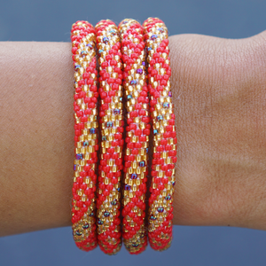 Sashka Co. Kids Bracelet Red / Iridescent / Gold Empress Bracelet - Kids