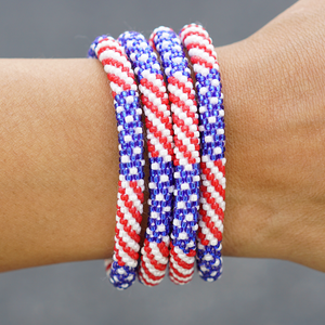 Sashka Co. Kids Bracelet Red/White/Blue America Bracelet - Kids