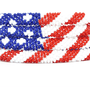 Sashka Co. Kids Bracelet Red / White / Blue USA Flag Bracelet - Kids