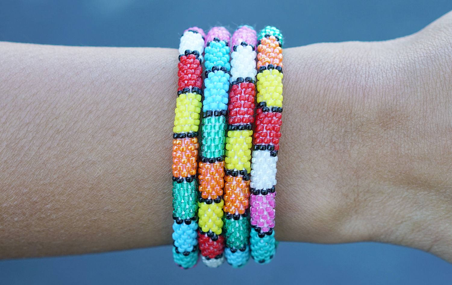 Sashka Co. Kids Bracelet Red / White / Green / Black / Yellow / Orange Rubik's Bracelet - Kids