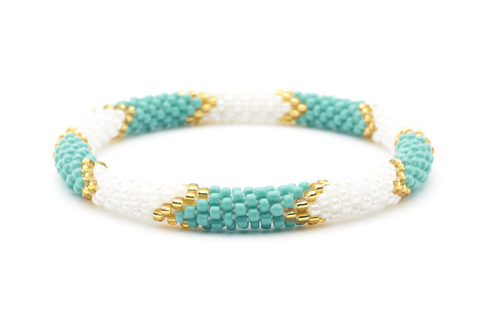 Sashka Co. Kids Bracelet Turquoise / Gold / White Surfer Girl Bracelet - Kids