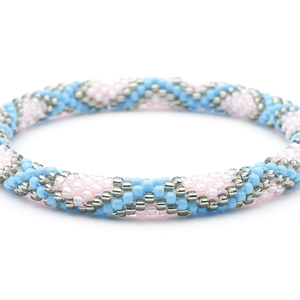 Sashka Co. Kids Bracelet Turquoise / Light Pink / Silver Tribal Bracelet -Kids