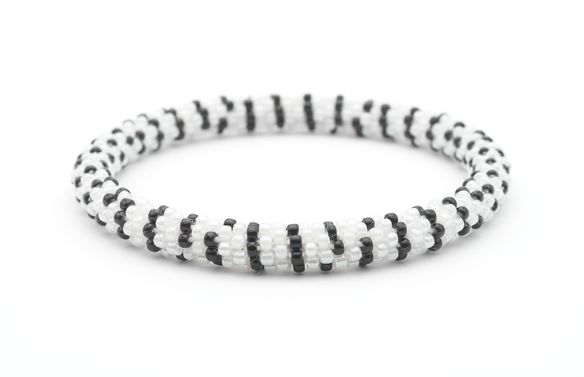 Sashka Co. Kids Bracelet White / Black Zebra Stripes Bracelet - Kids