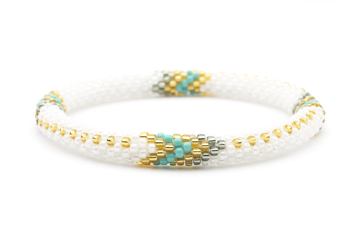 Sashka Co. Kids Bracelet White / Turquoise / Silver / Gold Limited Edition Boho Bracelet- Kids