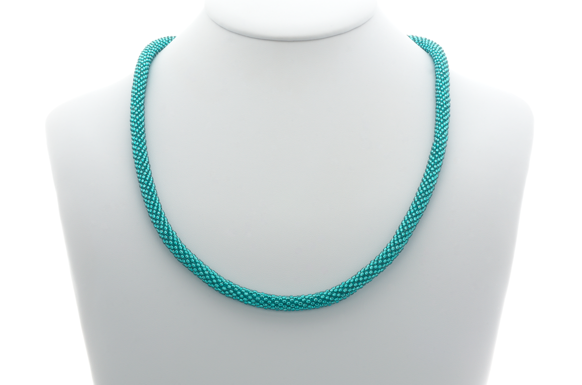 Sashka Co. Necklace Iridescent Teal/Green Teal Solid Necklace
