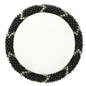 Handmade glass bead bracelet from Nepal, featuring a roll design. Also known as a beaded bracelet, seed bead bracelet, beach glass bracelet, or sea glass bracelet.