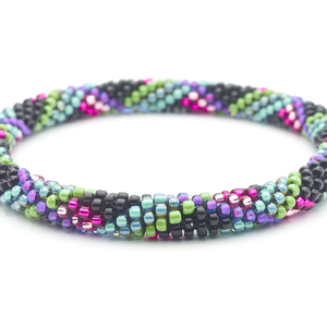 Sashka Co. Original Bracelet Black / Purple / Green /Pink Holiday Bracelet