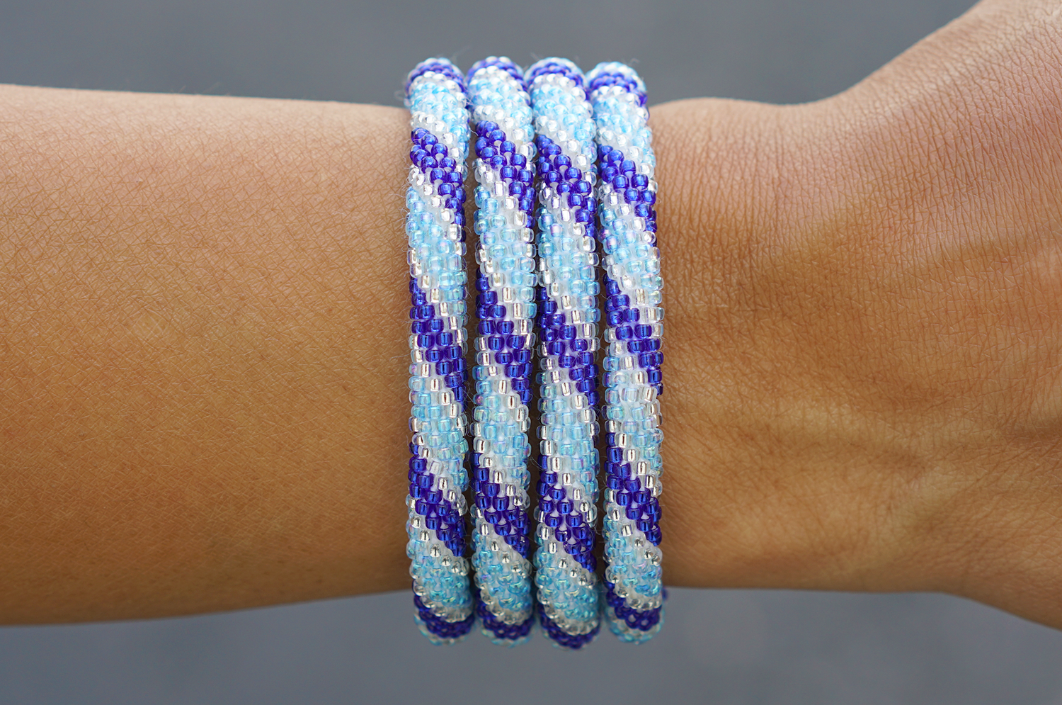 Sashka Co. Original Bracelet Blue / Clear Tenacious Bracelet
