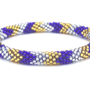 Handmade glass bead bracelet from Nepal, featuring a roll design. Also known as a beaded bracelet, seed bead bracelet, beach glass bracelet, or sea glass bracelet.