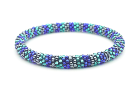 Sashka Co. Original Bracelet Blue / Teal / Silver Atlantis Bracelet - Extended 8"