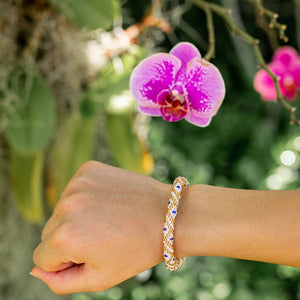 Sashka Co. Original Bracelet Gold / Blue / White Goddess Bracelet