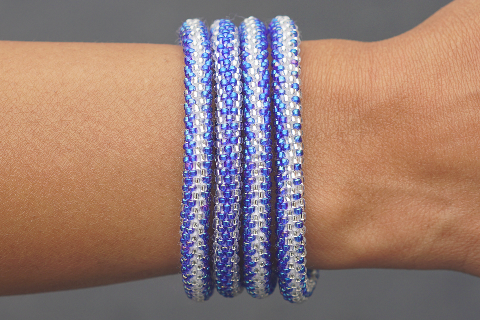 Sashka Co. Original Bracelet Iridescent Blue / Clear Blue Moon Bracelet