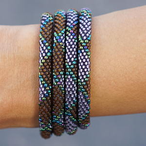 Sashka Co. Original Bracelet Matte Brown / Iridescent / Purple Peaceful Dream Bracelet