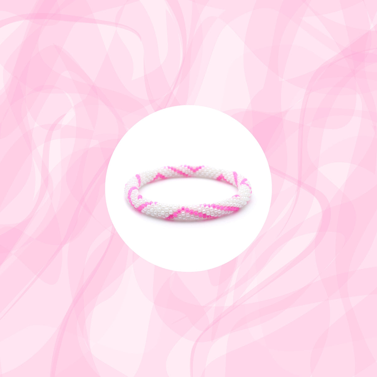 Sashka Co. Original Bracelet Matte Pink / White Electric Pink Bracelet