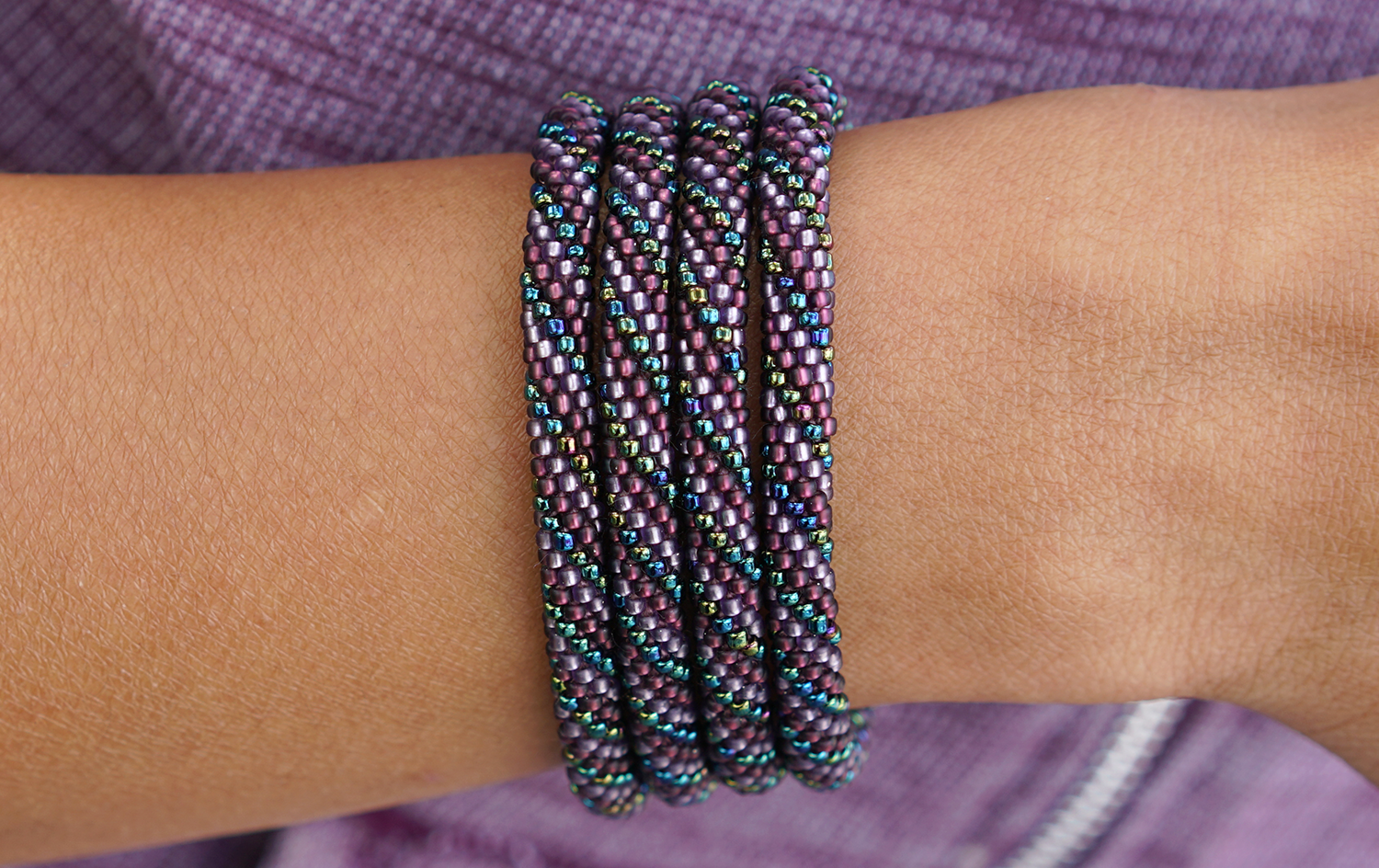 Sashka Co. Original Bracelet Mixed Purple / Iridescent Only 25 Available!