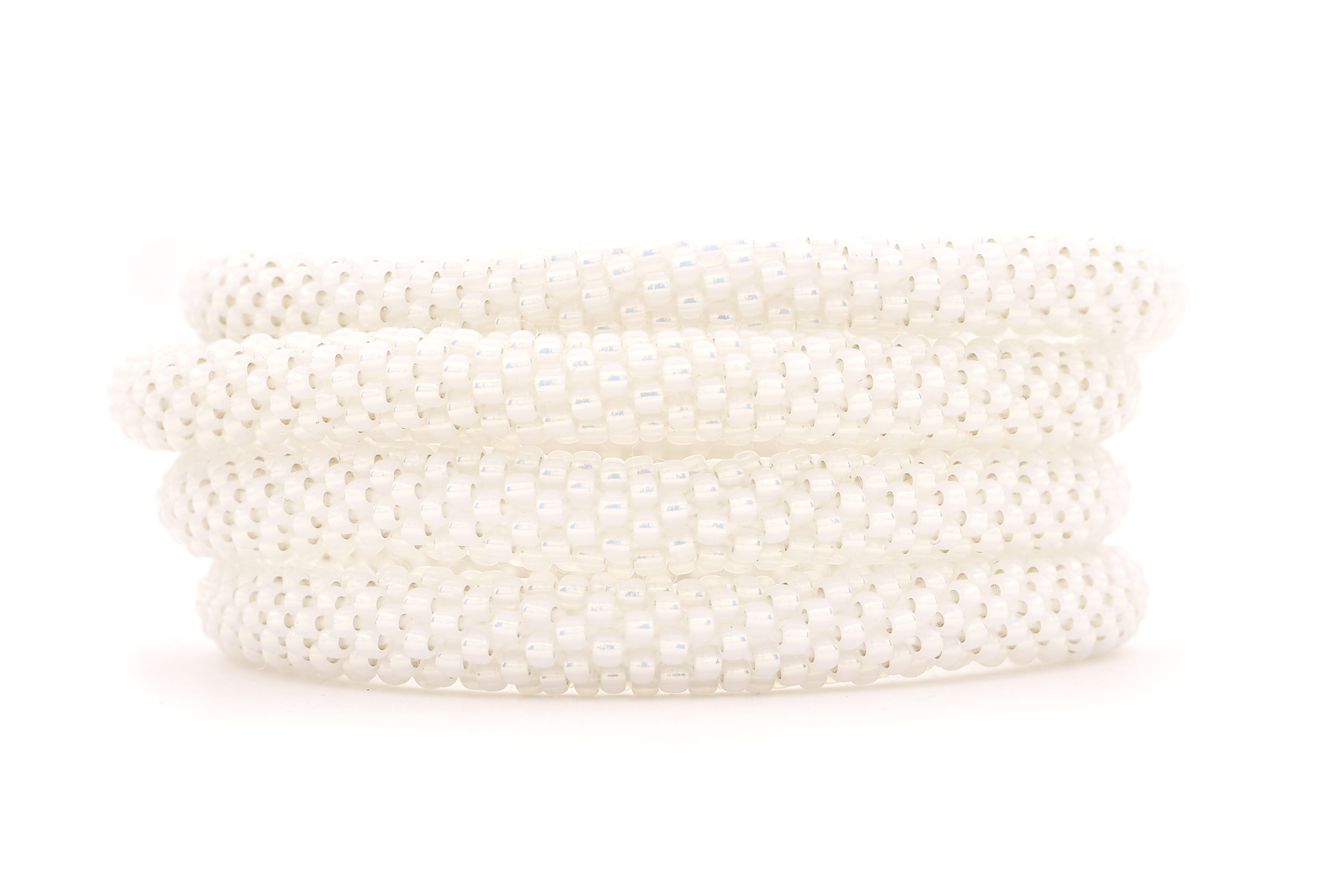 Handmade glass bead bracelet from Nepal, featuring a roll design. Also known as a beaded bracelet, seed bead bracelet, beach glass bracelet, or sea glass bracelet